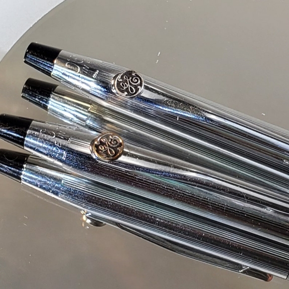 Vintage! CROSS Classic Century pen & pencil set in Crome finish, GE Logo - Picture 11 of 12